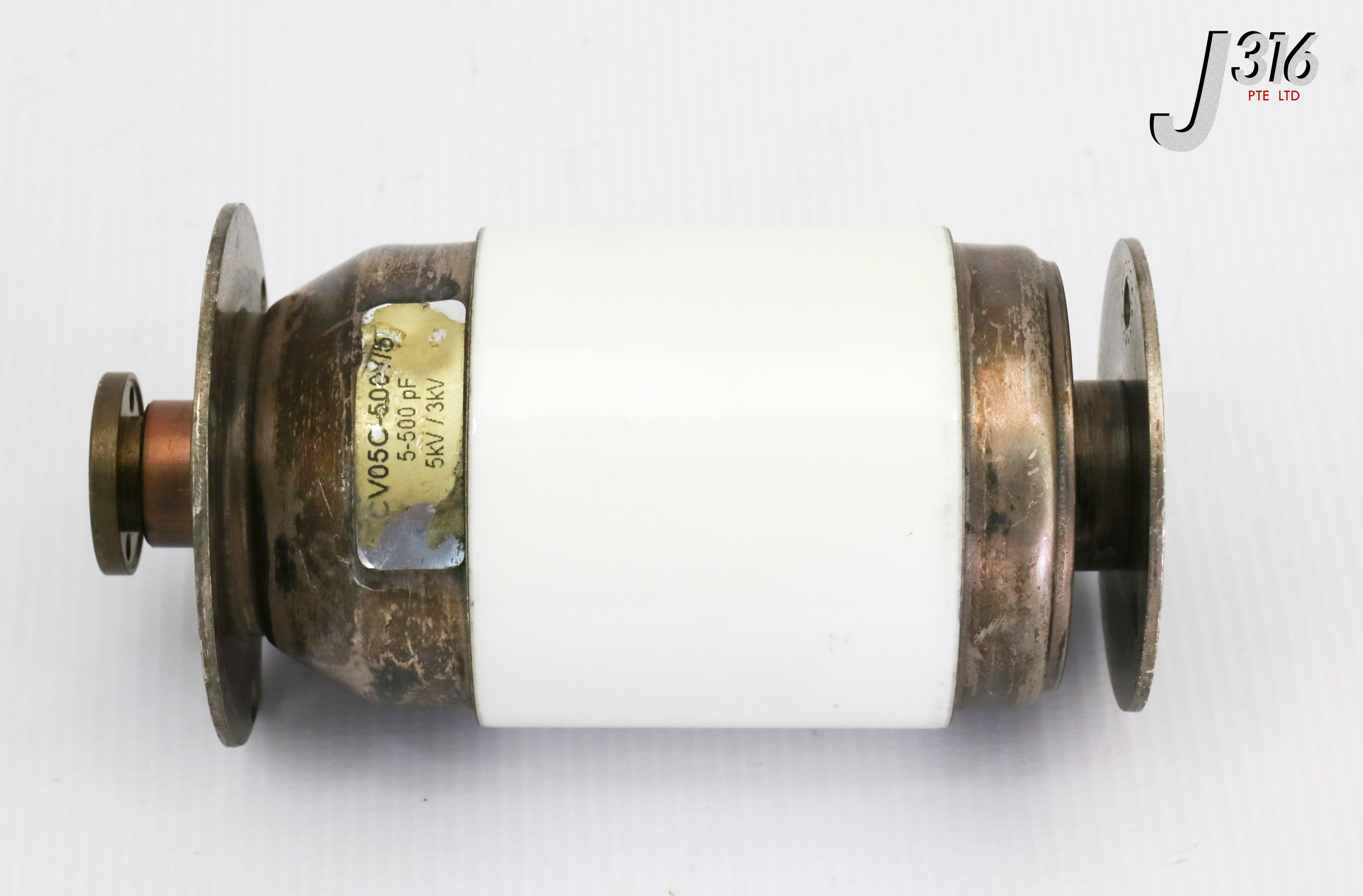 18524 COMET VARIABLE VACUUM CAPACITOR. 5-500PF. 5KV/3KV CV05C-500Y